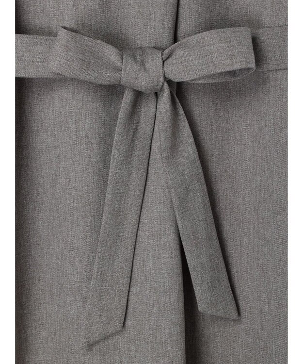 Green Parks ハイスペック共布リボン付ジャンスカ Gray Mixture