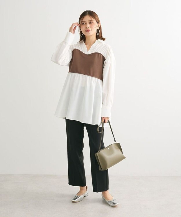 Green Parks ビスチェドッキングチュニック Brown