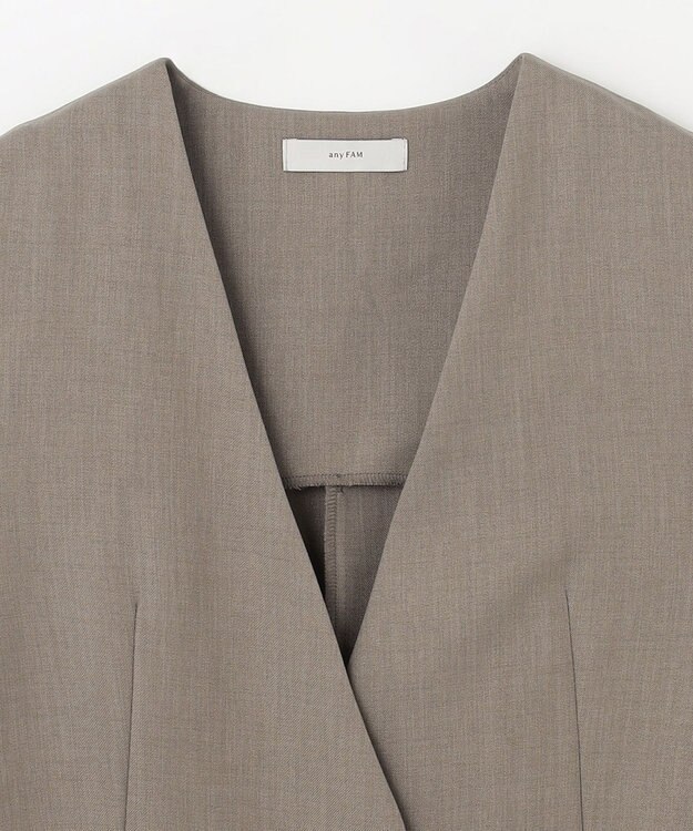 ANY 【洗濯機可能/セットアップ対応】イージケアスタイルアップジレ ライトモカ