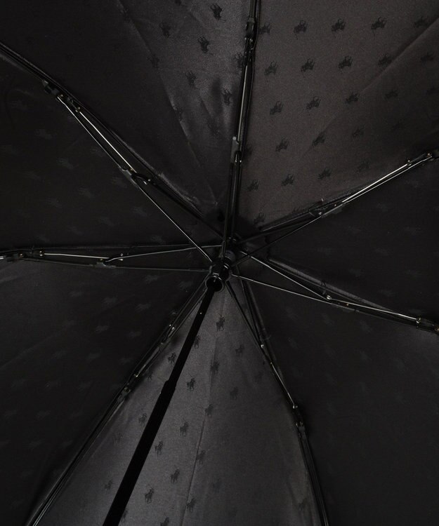 MOONBAT POLO RALPH LAUREN メンズ 折りたたみ傘 POLO BEARジャカード／日本製 ブラック