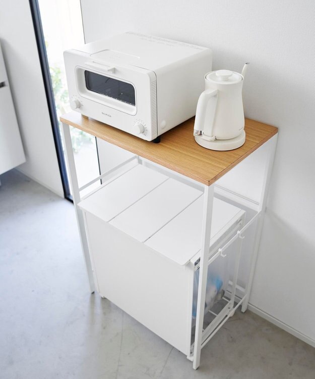 tower 分別ゴミ箱上ラック タワー ホワイト ホワイト