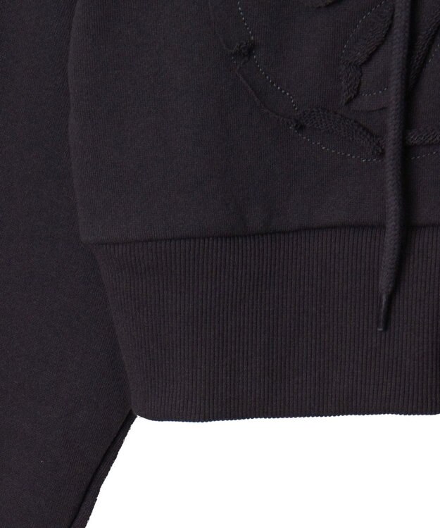 WEGO バタフライWジップショートパーカー ダークグレー