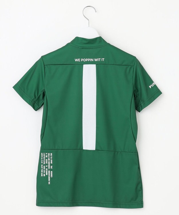PW CIRCULUS 【UVカット / 吸水速乾 / 伸縮性抜群】【WOMEN】NEW バックメッシュモック T ゴルフウェア レディース グリーン系