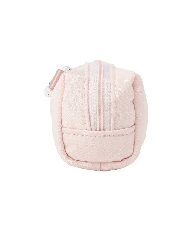 Maison de FLEUR リボンジャカードパールビジューロングポーチ Pink