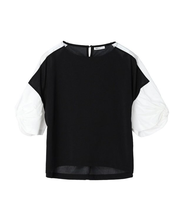 CRAFT STANDARD BOUTIQUE 袖ねじり切り替えプルオーバー Black