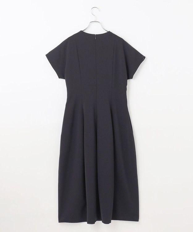 #Newans 【セレモニーにも】コクーンフォルムドレス ネイビー