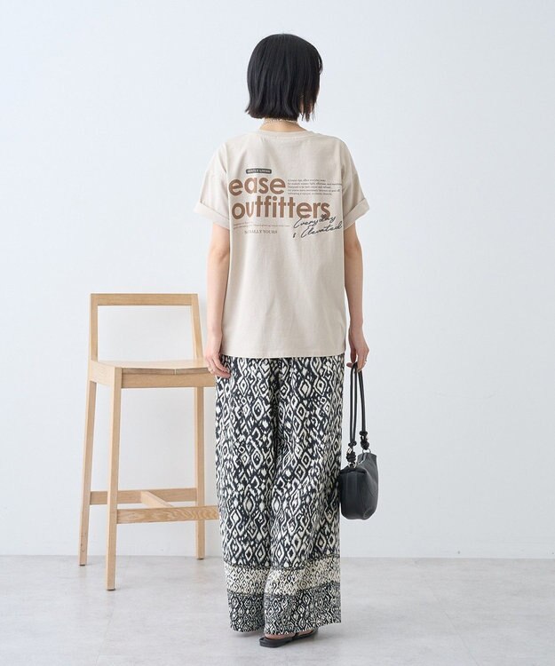 AMERICAN HOLIC 刺繍&フォトプリントTシャツ Off White