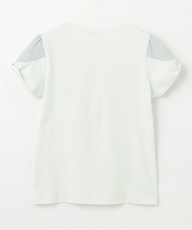 組曲 KIDS 【150-160㎝】【UVケア】パラソルアート Tシャツ ライトグリーン系