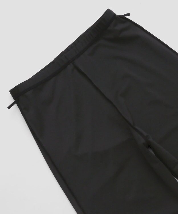 San-ai Resort（三愛水着楽園） 【再入荷】WEB限定商品　ポケット付きハーフジップラッシュパーカー＋リブタンキニ水着+レギンス5点セット【Beach Queen（ビーチクイーン）】 ライトグレー