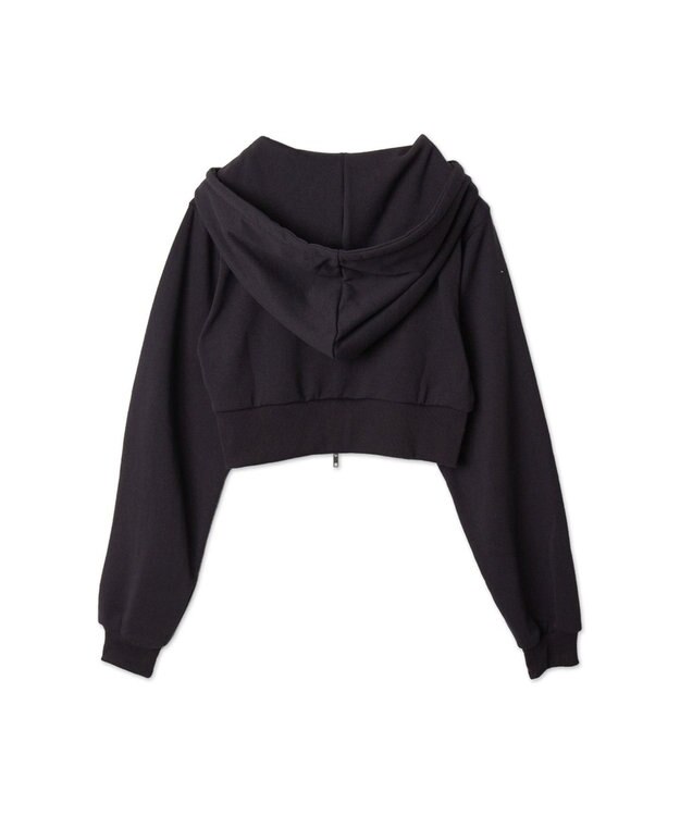 WEGO バタフライWジップショートパーカー ダークグレー