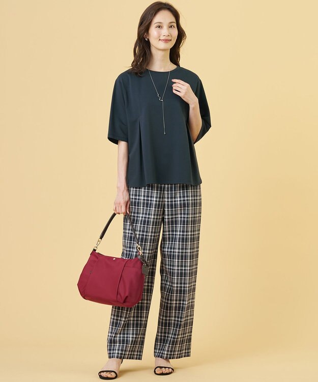 J.PRESS LADIES 【新色登場！・WEB限定カラーあり・2way】ナイロン ショルダー バッグ バーガンディ系