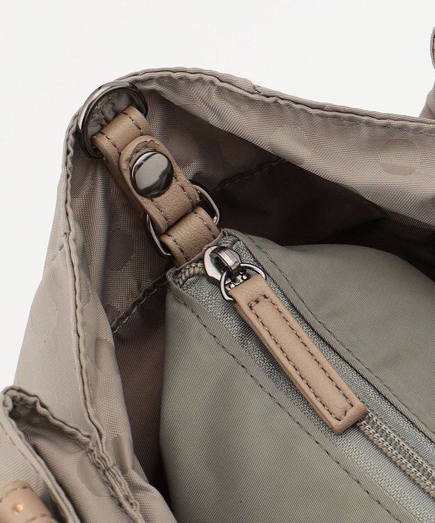 Y'SACCS 【Y’SACCS vous et】ドットジャカード マルチウェイトート Mサイズ グレージュ