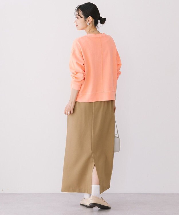 AMERICAN HOLIC ネオンカラーピグメント裏毛カーディガン Orange