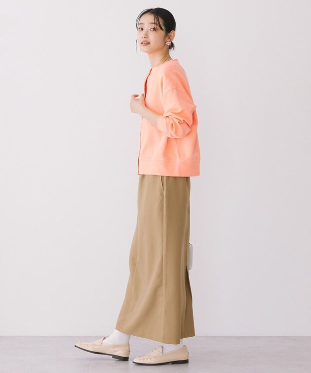 AMERICAN HOLIC ネオンカラーピグメント裏毛カーディガン Orange