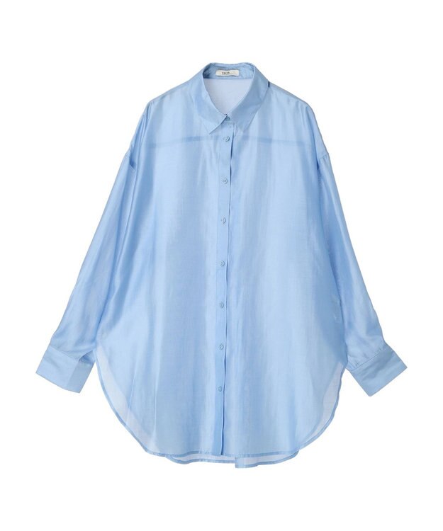 earth music&ecology ＢＩＧシアーシャツ Blue