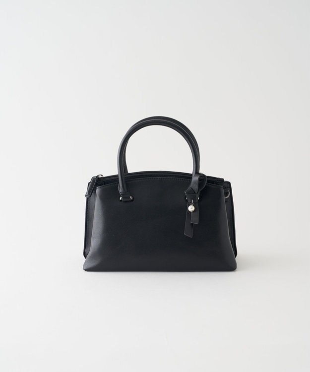 MIYABIYA 本革 牛革 ソフトレザー2WAYフォーマルバッグ ブラック