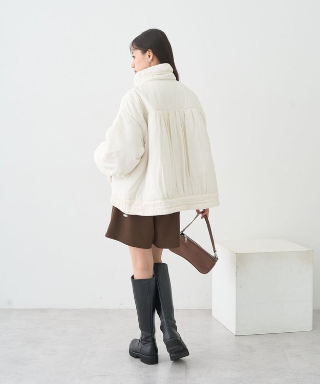 earth music&ecology モンスターコート Ivory