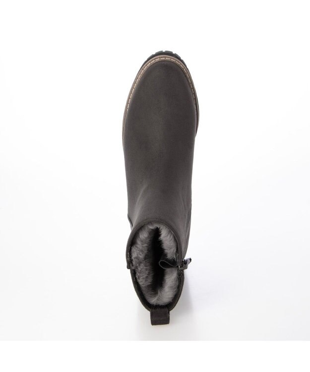 MODE ET JACOMO <carino>【レイン・スノー対応】ウエッジヒールショートブーツ グレースエード