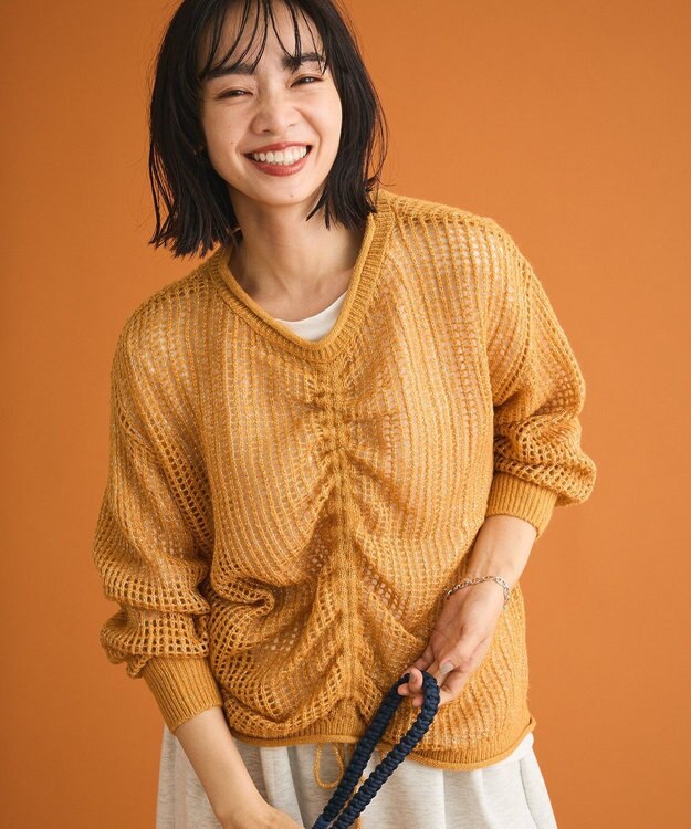 Green Parks ＳＥＴ２点２ｗａｙシャーリングニット＋インナー