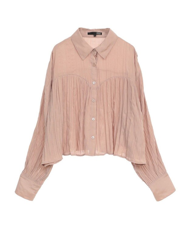 Green Parks ・ＳＵＧＡＲ　ＳＰＯＯＮ　ワッシャーキリカエブラウス Pink