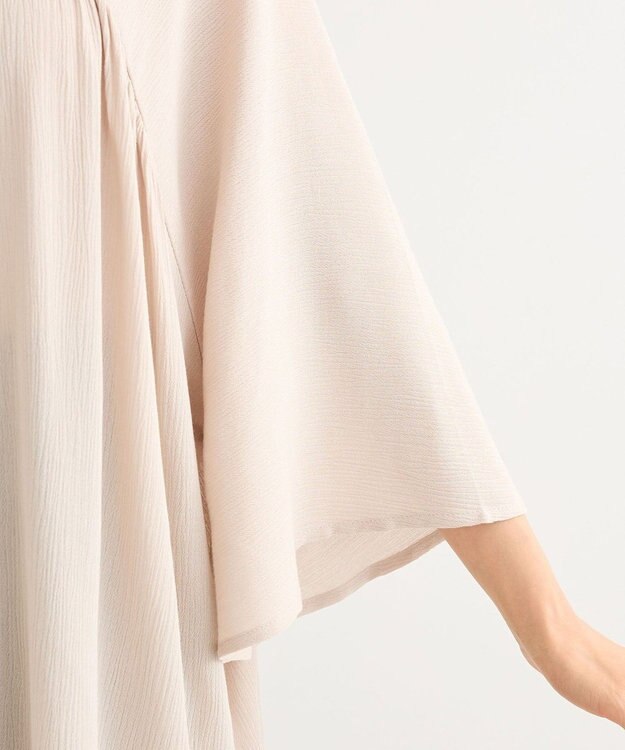 Green Parks クレープチュニック Gray Beige