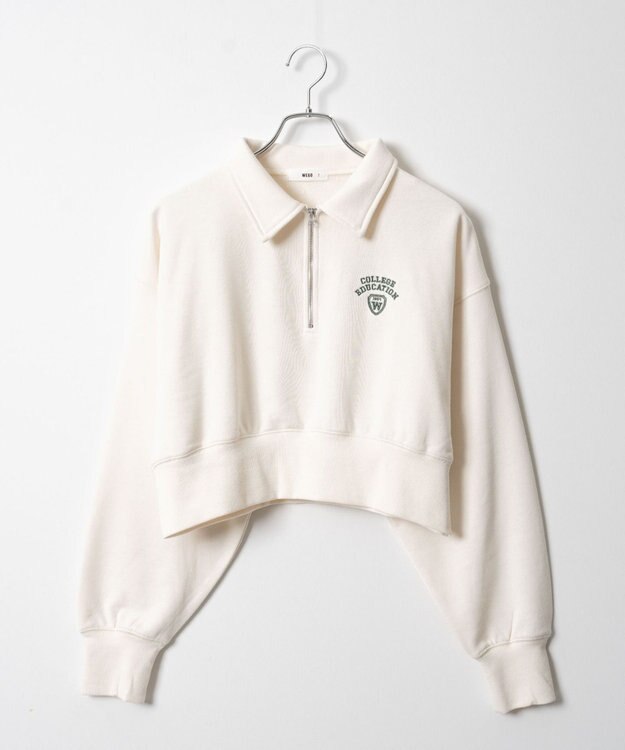 WEGO 襟付きスウェット オフホワイト