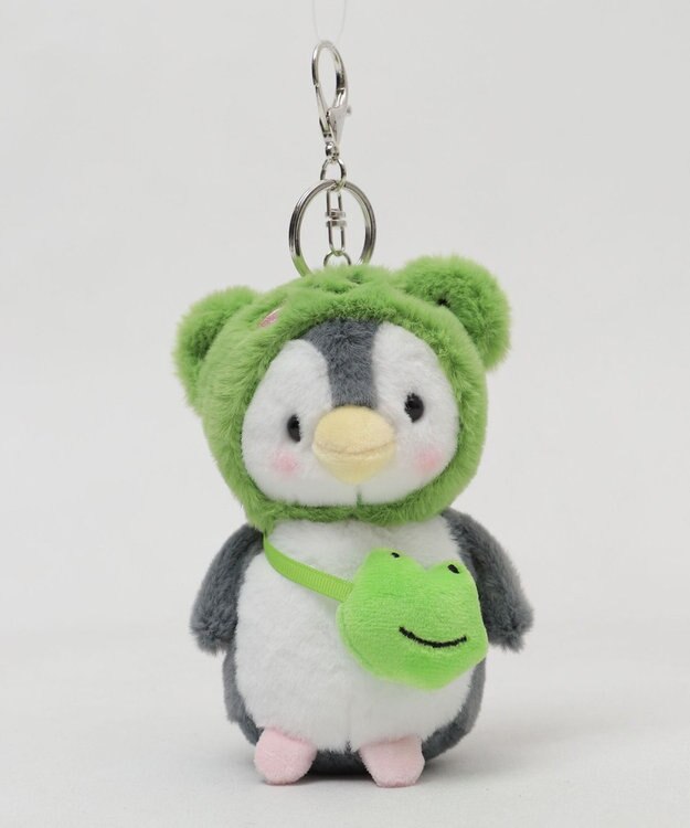 WEGO おでかけペンギンぬいぐるみキーホルダー グリーン