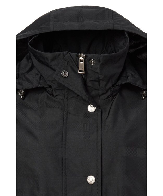 DAKS シグネチャーチェック ジャカードサファリブルゾン ブラック