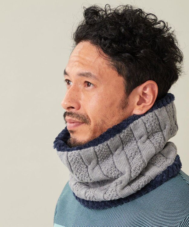 23区GOLF 【UNISEX】ネックウォーマー ライトグレー系
