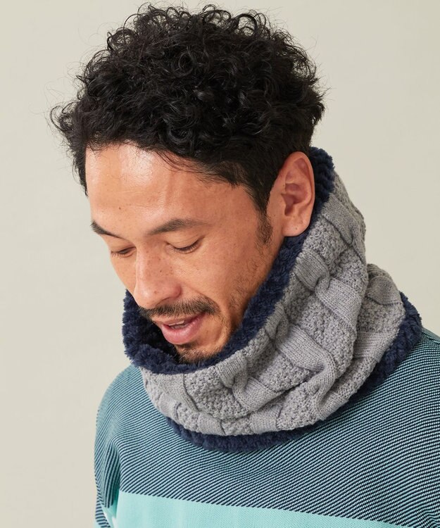 23区GOLF 【UNISEX】ネックウォーマー ライトグレー系