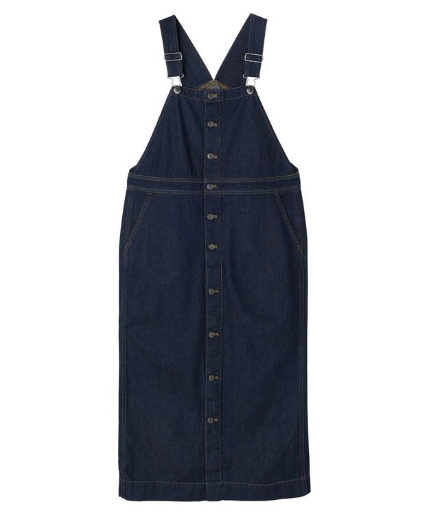 Green Parks デニムサロペットスカート Indigo