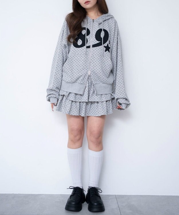 WEGO グラフィックZIPパーカー 柄2