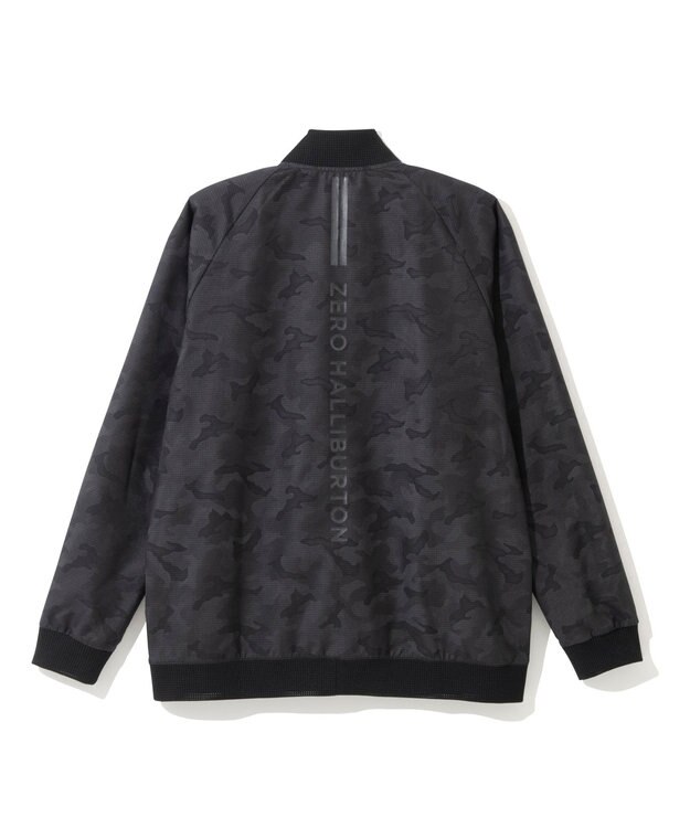 ZERO HALLIBURTON クールドッツ カモフラージュ ブルゾン ZHG-A4S10A 82822 ゴルフウェア ネイビー