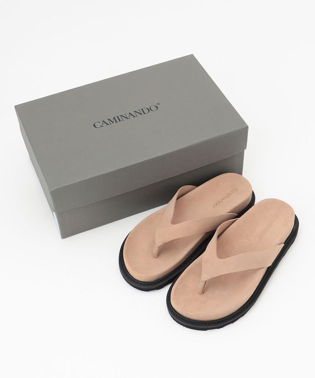 23区 CAMINANDトング サンダル ベージュ系