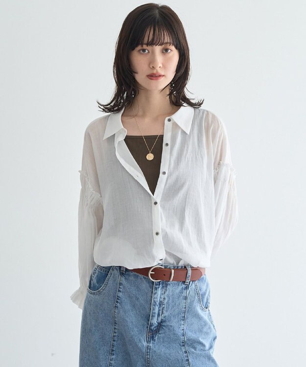 YECCA VECCA 2wayスクエアリブタンクトップ Brown