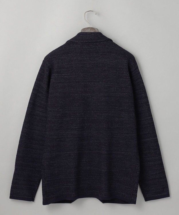 GOTAIRIKU テーラード設計【洗える】ニット カーディガンジャケット ネイビー系