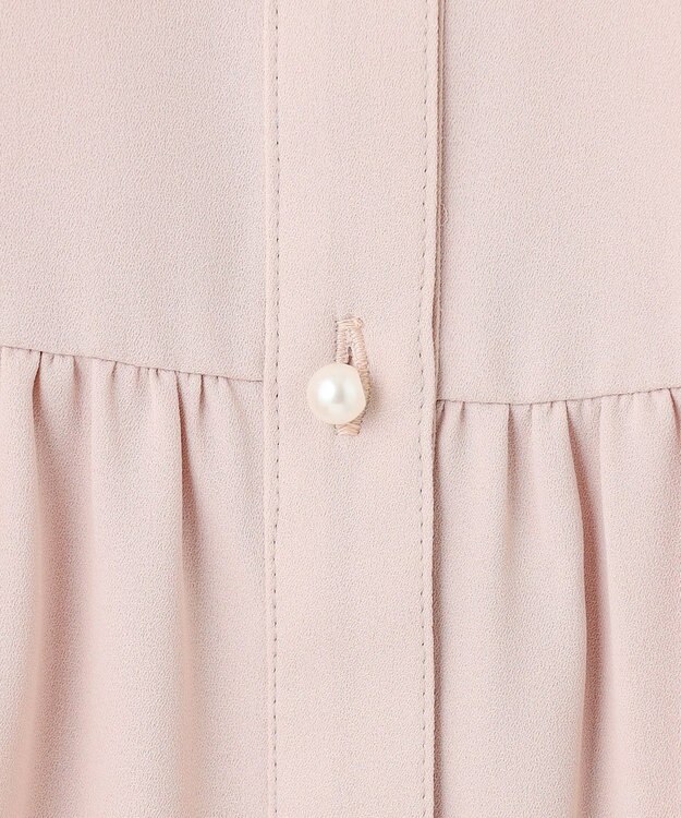 ANY SIS 【洗える】サイドプリーツ ブラウス ローズグレー