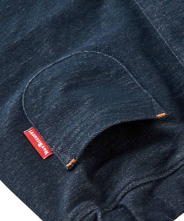 MIKI HOUSE HOT BISCUITS 【80-120cm】 パステルロゴ ストレッチパンツ 紺