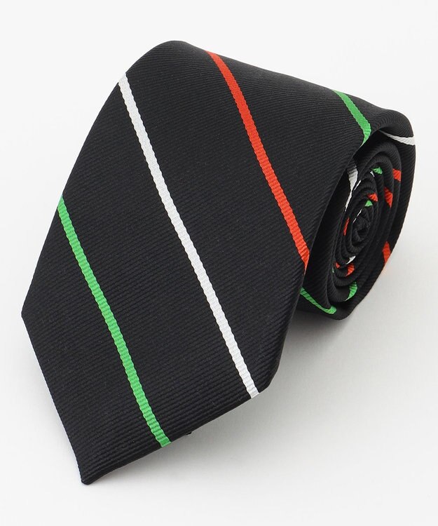 J.PRESS MEN 【定番】オーセンティック レジメンタル ネクタイ ブラック系2