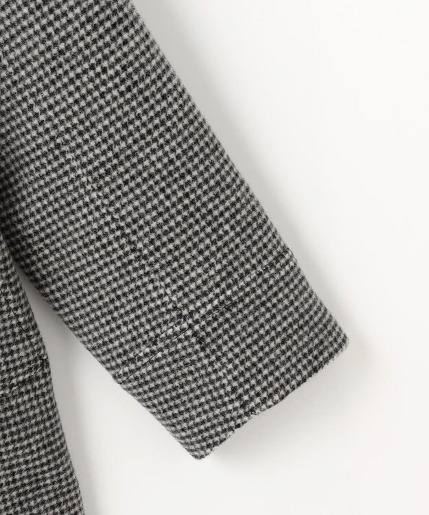 J.PRESS LADIES S チェックビーバー Pコート ブラックチェック系