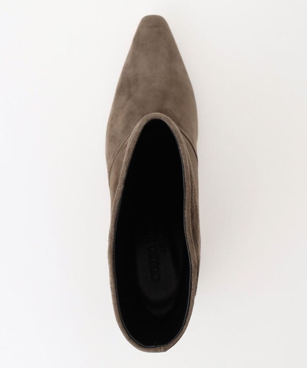 自由区 【CORSO ROMA】ワイドレッグショート ブーツ グレー系