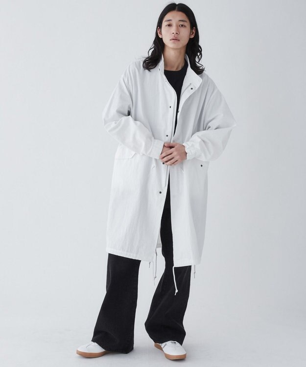 WEGO 【ユニセックス着用ITEM】サイドスリットモッズコート ホワイト