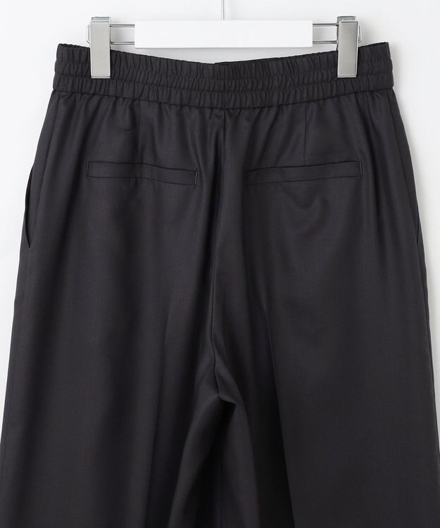 自由区 【カタログ掲載・接触冷感・UVケア・洗える】フルダルスパンマイクロピーチワイドストレート パンツ セピア