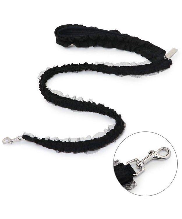 PET PARADISE cherircouture フリフリリード 《ブラック》 ４Ｓ～３Ｓ 小型犬 ブラック