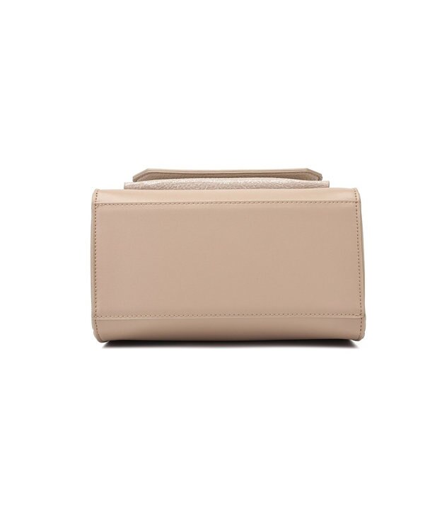 style code 【MERCURYDUO/マーキュリーデュオ】メタリッククラック調型押し フラップハンドバッグ グレージュ