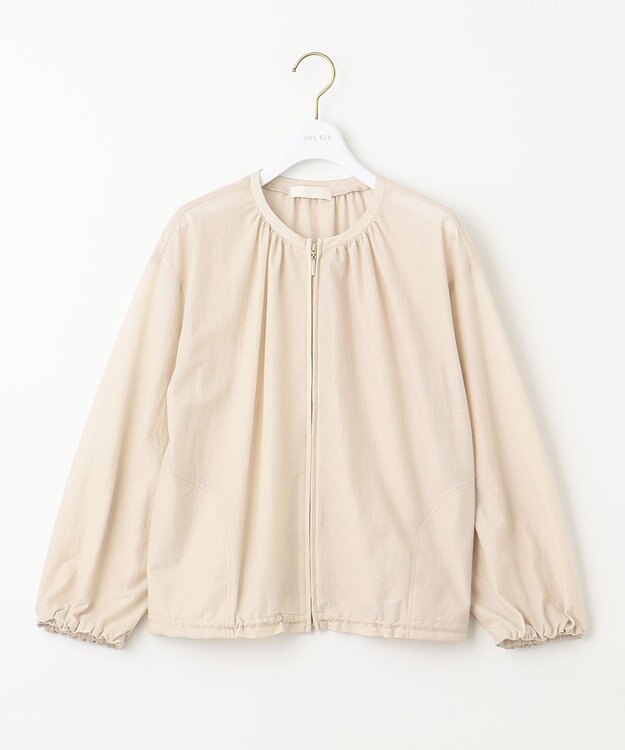 ANY SIS 【洗える】シアーライト ブルゾン ベージュ