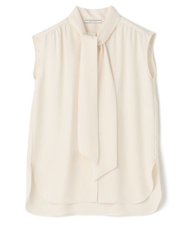BEIGE， 【WEB＆一部店舗限定】ZEKOLVA / ボウタイブラウス Ecru