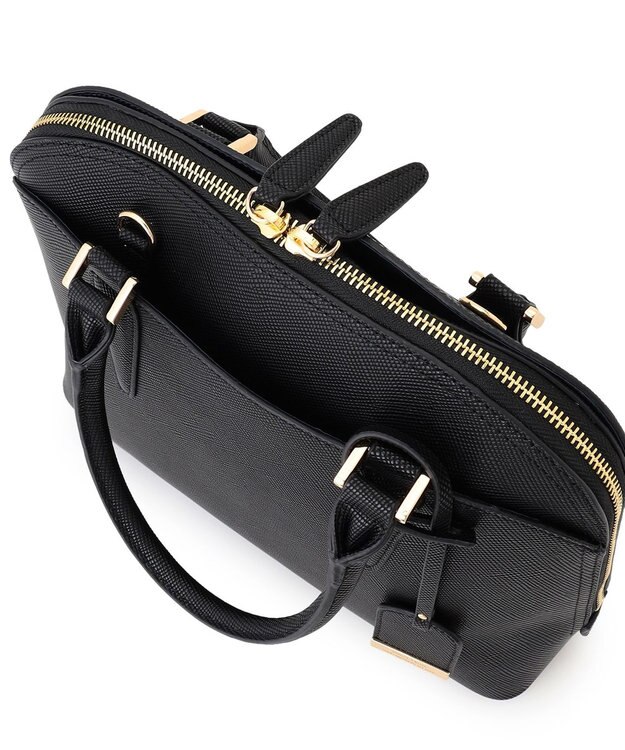 23区 ブガッティ型 2WAY ハンドバッグ ブラック系