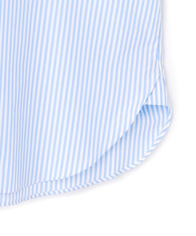 J.PRESS MEN 【AaronChang】【UNISEX】コットンタイプライター ストライプ シャツ / B.D. / Baggy-Fit サックスブルー系1