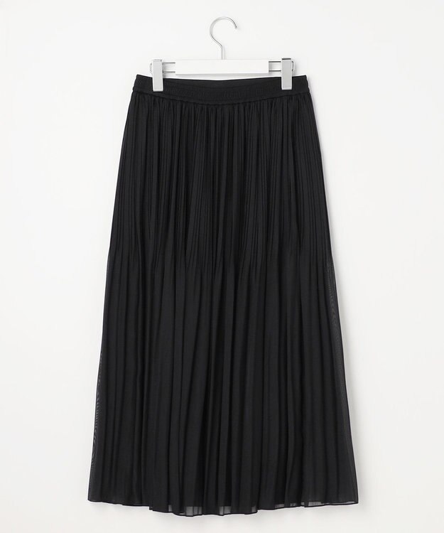 ANY SIS シャイニープリーツ スカート ブラック